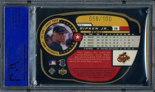 1998 UD3 Die Cuts #245 Cal Ripken ER PSA 10 #30980331 - Back