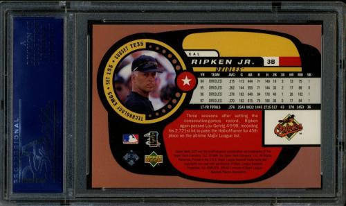 1998 UD3 #155 Cal Ripken EE PSA 10 #19855824 - Back