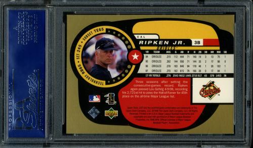 1998 UD3 #245 Cal Ripken ER PSA 10 #16361005 - Back