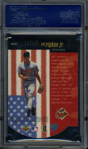 1998 Upper Deck National Pride #NP37 Cal Ripken PSA 10 #17445344 - Back