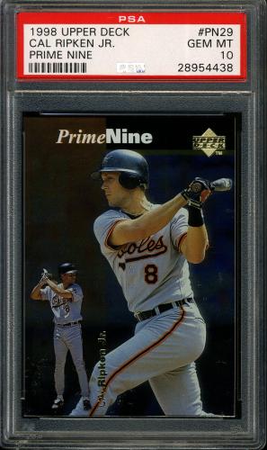1998 Upper Deck Prime Nine #PN29 Cal Ripken-1982 PSA 10 #28954438