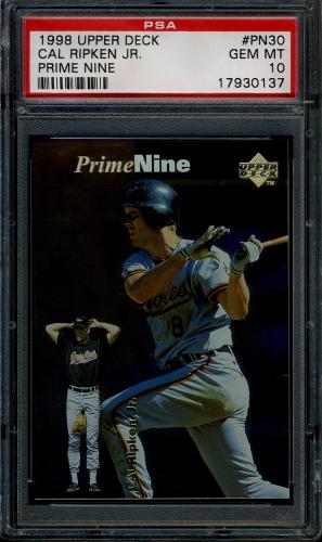 1998 Upper Deck Prime Nine #PN30 Cal Ripken-1983 PSA 10 #17930137