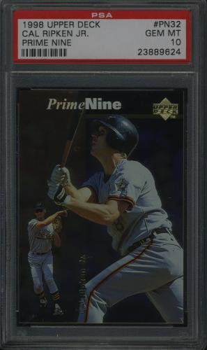 1998 Upper Deck Prime Nine #PN32 Cal Ripken-1991 PSA 10 #23889624