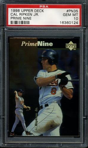 1998 Upper Deck Prime Nine #PN35 Cal Ripken-1997 PSA 10 #16360124