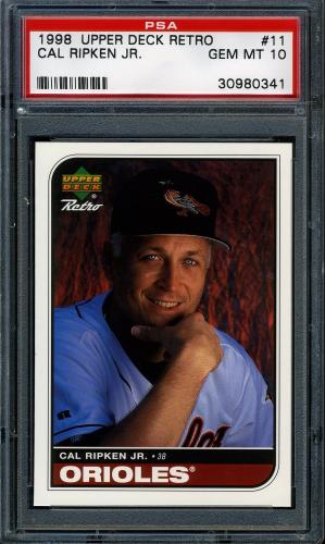 1998 Upper Deck Retro #11 Cal Ripken PSA 10 #30980341