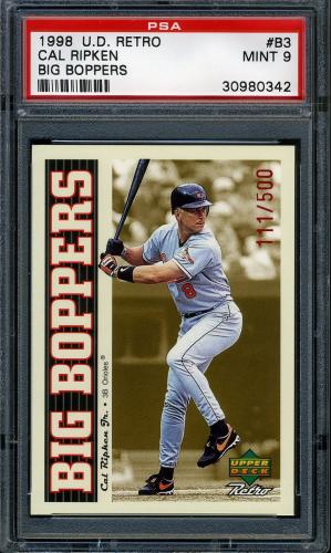 1998 Upper Deck Retro Big Boppers #B3 Cal Ripken PSA 9 #30980342