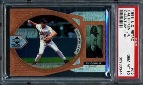 1998 Upper Deck Retro Quantum Leap #Q2 Cal Ripken PSA 10 #30980344