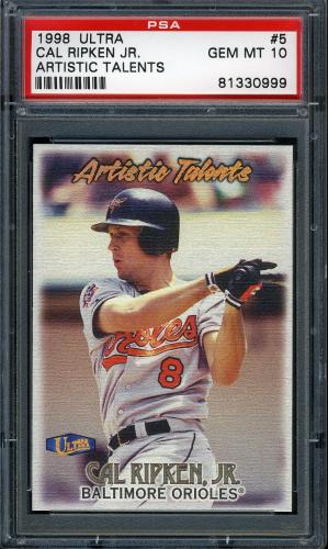 1998 Ultra Artistic Talents #5 Cal Ripken PSA 10 #81330999