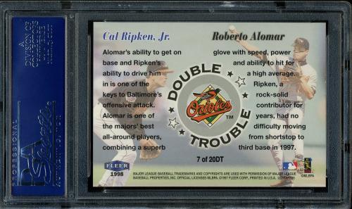 1998 Ultra Double Trouble #7 C.Ripken/R.Alomar PSA 10 #18308091 - Back