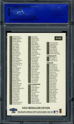 1998 Ultra Gold Medallion #474G Cal Ripken CL PSA 9 #30980335 - Back