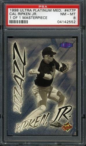 1998 Ultra Masterpiece #477P Cal Ripken PZ PSA 8 #04142552