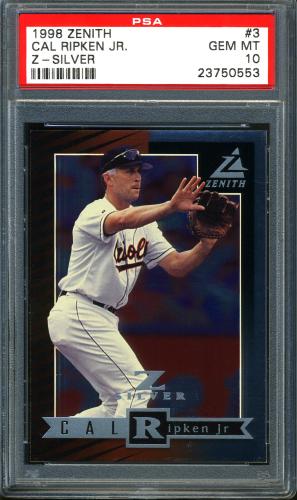 1998 Zenith Z-Silver #3 Cal Ripken PSA 10 #23750553