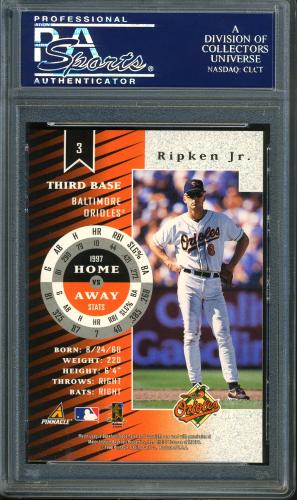 1998 Zenith Z-Silver #3 Cal Ripken PSA 10 #23750553 - Back