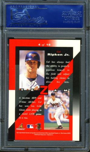 1998 Zenith Z-Team #4 Cal Ripken PSA 10 #16427859 - Back