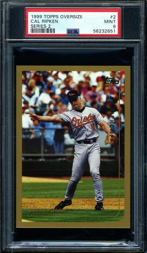 1999 Topps Oversize #B2 Cal Ripken PSA 9 #56232651