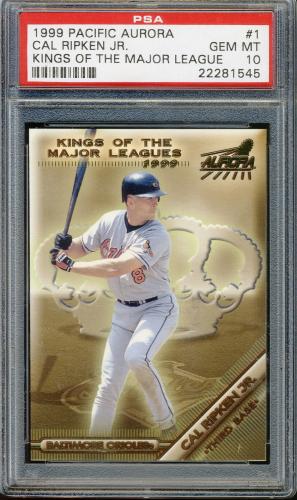 1999 Aurora Kings of the Major Leagues #1 Cal Ripken PSA 10 #22281545