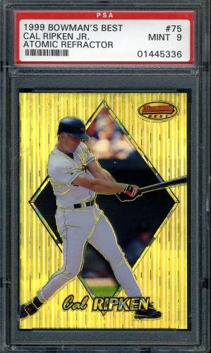 1999 Bowman's Best Atomic Refractors #75 Cal Ripken PSA 9 #01445336