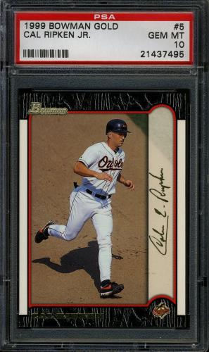 1999 Bowman Gold #5 Cal Ripken PSA 10 #21437495