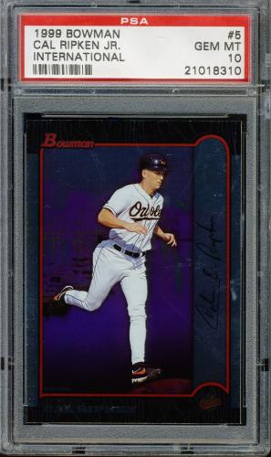 1999 Bowman International #5 Cal Ripken PSA 10 #21018310