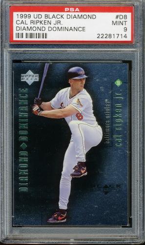 1999 Black Diamond Dominance #D8 Cal Ripken PSA 9 #22281714