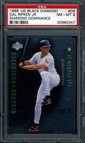 1999 Black Diamond Dominance #D8 Cal Ripken PSA 8 #30980347