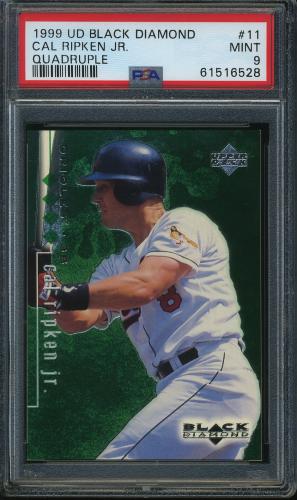 1999 Black Diamond Quadruple #11 Cal Ripken PSA 9 #61516528