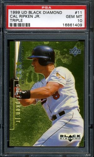 1999 Black Diamond Triple #11 Cal Ripken PSA 10 #16861409