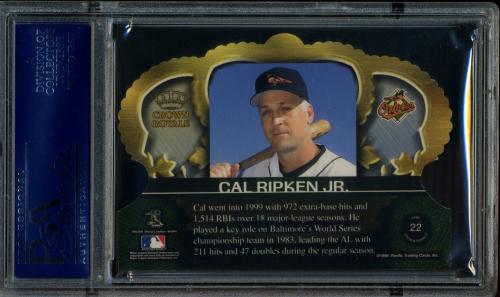 1999 Crown Royale #22 Cal Ripken PSA 10 #20675964 - Back
