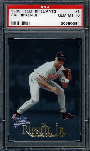 1999 Fleer Brilliants #8 Cal Ripken PSA 10 #30980354