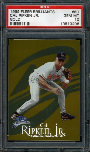 1999 Fleer Brilliants Gold #8 Cal Ripken PSA 10 #19513296