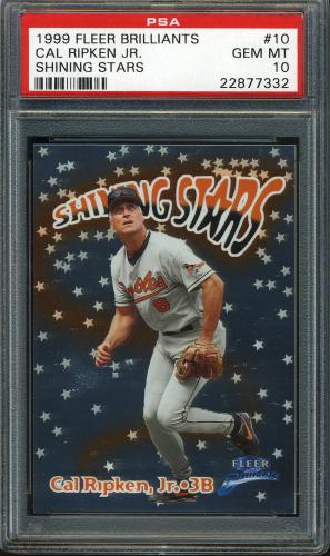 1999 Fleer Brilliants Shining Stars #10 Cal Ripken PSA 10 #22877332