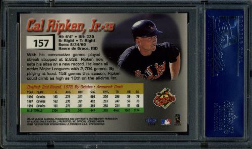 1999 Fleer Mystique #157 Cal Ripken STAR PSA 10 #17622823 - Back