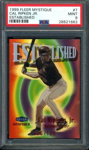 1999 Fleer Mystique Established #7 Cal Ripken PSA 9 #28821663