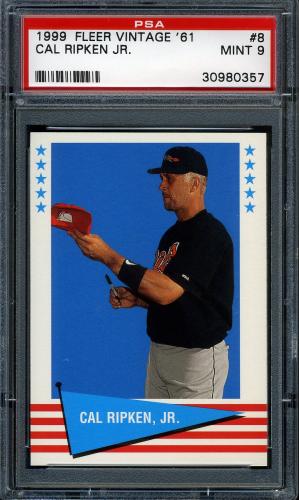 1999 Fleer Tradition Vintage '61 #8 Cal Ripken PSA 9 #30980357