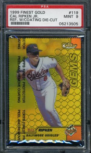 1999 Finest Gold Refractors #119 Cal Ripken GEM PSA 9 #06213505