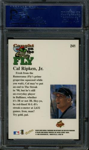 1999 Metal Universe #241 Cal Ripken FLY PSA 10 #19717674 - Back