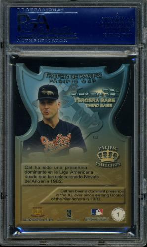 1999 Pacific Crown Collection Pacific Cup #1 Cal Ripken PSA 9 #15898475 - Back