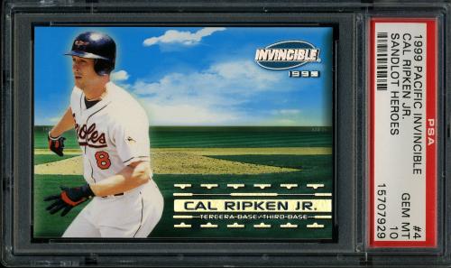 1999 Pacific Invincible Sandlot Heroes #4B Cal Ripken PSA 10 #15707929