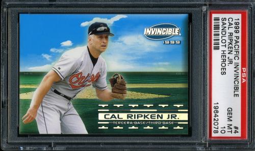 1999 Pacific Invincible Sandlot Heroes #4 Cal Ripken PSA 10 #19642078