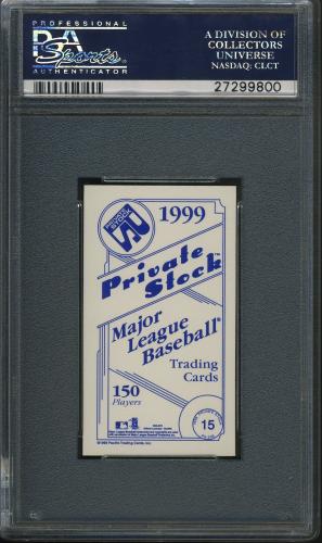 1999 Pacific Private Stock PS-206 #15 Cal Ripken PSA 10 #27299800 - Back
