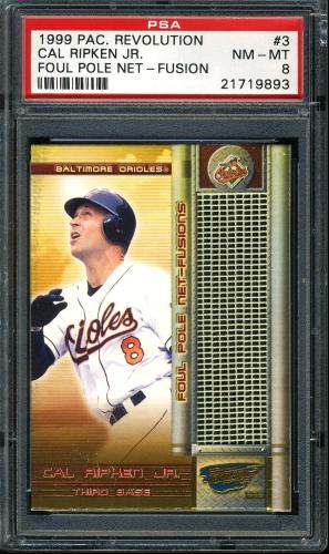 1999 Revolution Foul Pole #3 Cal Ripken PSA 8 #21719893