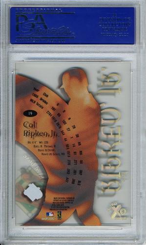 1999 E-X Century #19 Cal Ripken PSA 10 #30556719 - Back