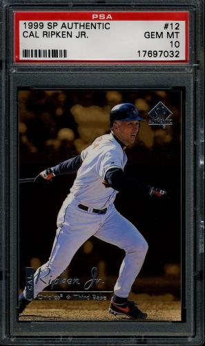 1999 SP Authentic #012 Cal Ripken PSA 10 #17697032