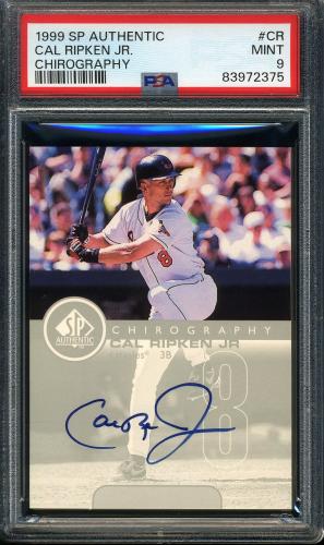 1999 SP Authentic Chirography #CR Cal Ripken PSA 9 #83972375