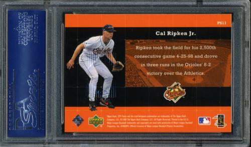 1999 SPx Premier Stars #PS11 Cal Ripken PSA 10 #16301143 - Back