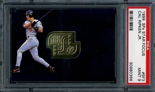 1999 SPx Star Focus #SF3 Cal Ripken PSA 9 #30980366