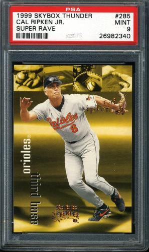 1999 Skybox Thunder Super Rave #285 Cal Ripken PSA 9 #26982340