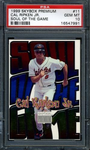 1999 Skybox Premium Soul of the Game #11 Cal Ripken PSA 10 #16547991