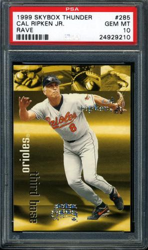 1999 Skybox Thunder Rave #285 Cal Ripken PSA 10 #24929210
