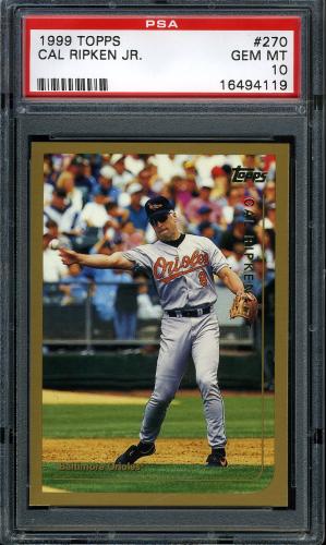 1999 Topps #270 Cal Ripken PSA 10 #16494119